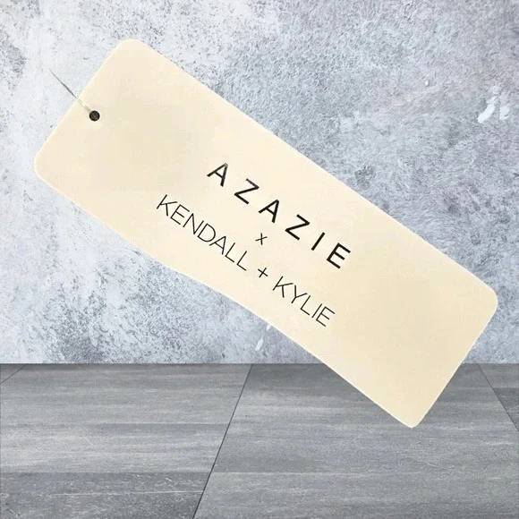 AZAZIE Kendall & Kylie Style: Lace-Up Back Mesh Midi Dress - NWT - Navy - Picture 4 of 5